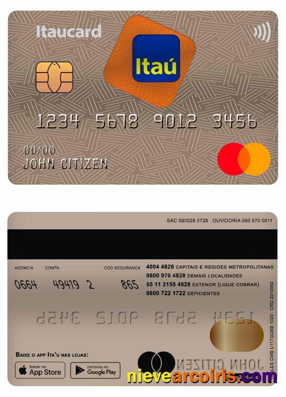 Brazil Itau Bank mastercard